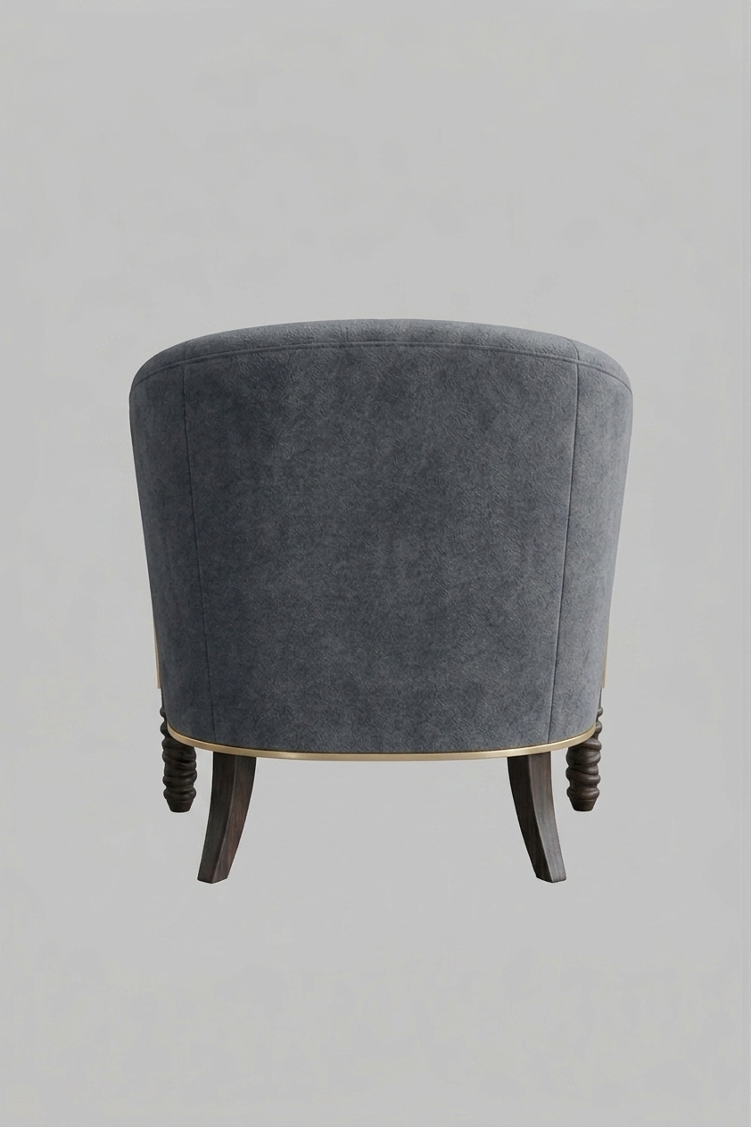 Classic Spindle-Base Armchair