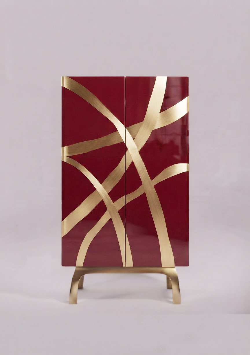 Crimson Ribbon Armoire