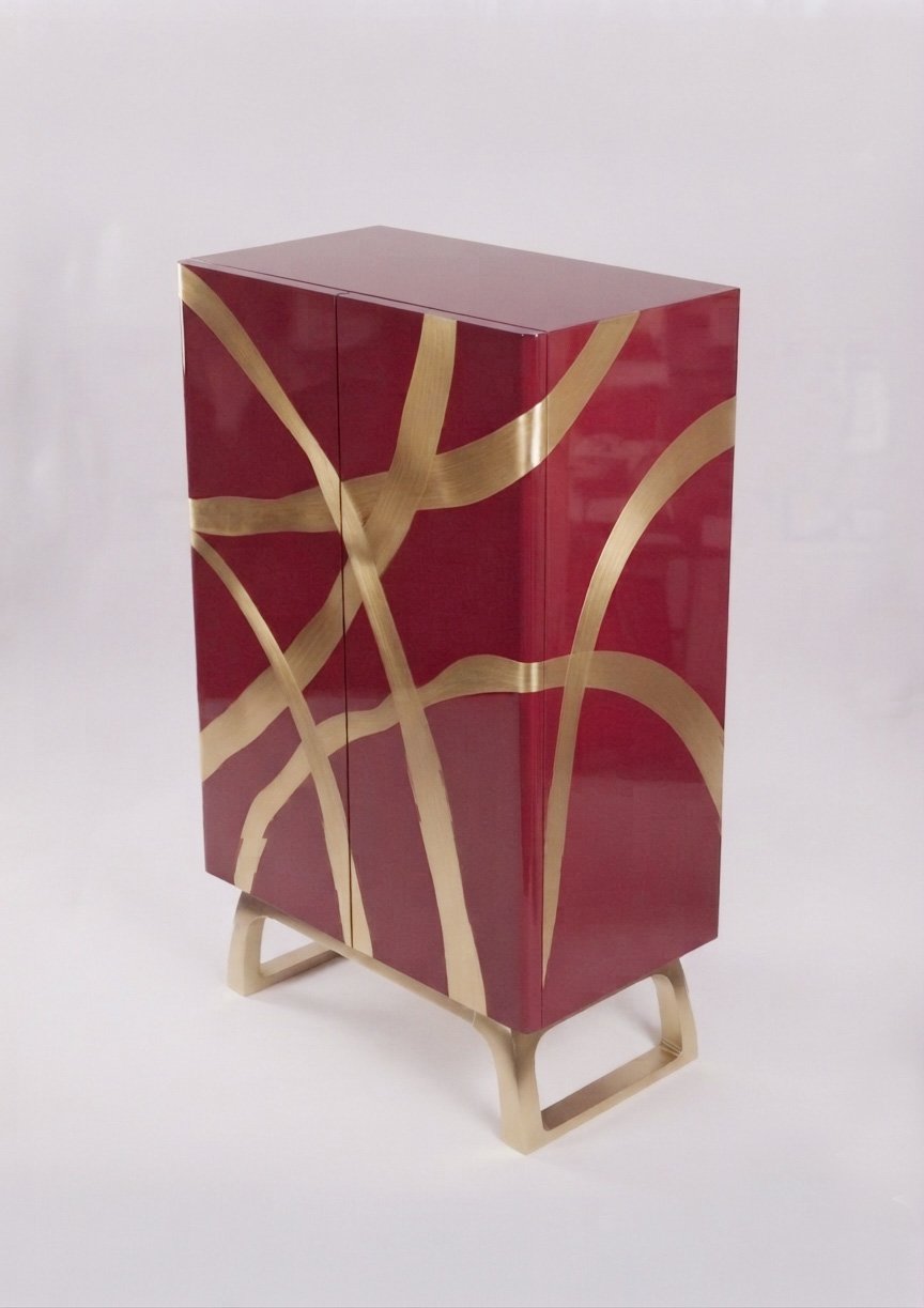 Crimson Ribbon Armoire