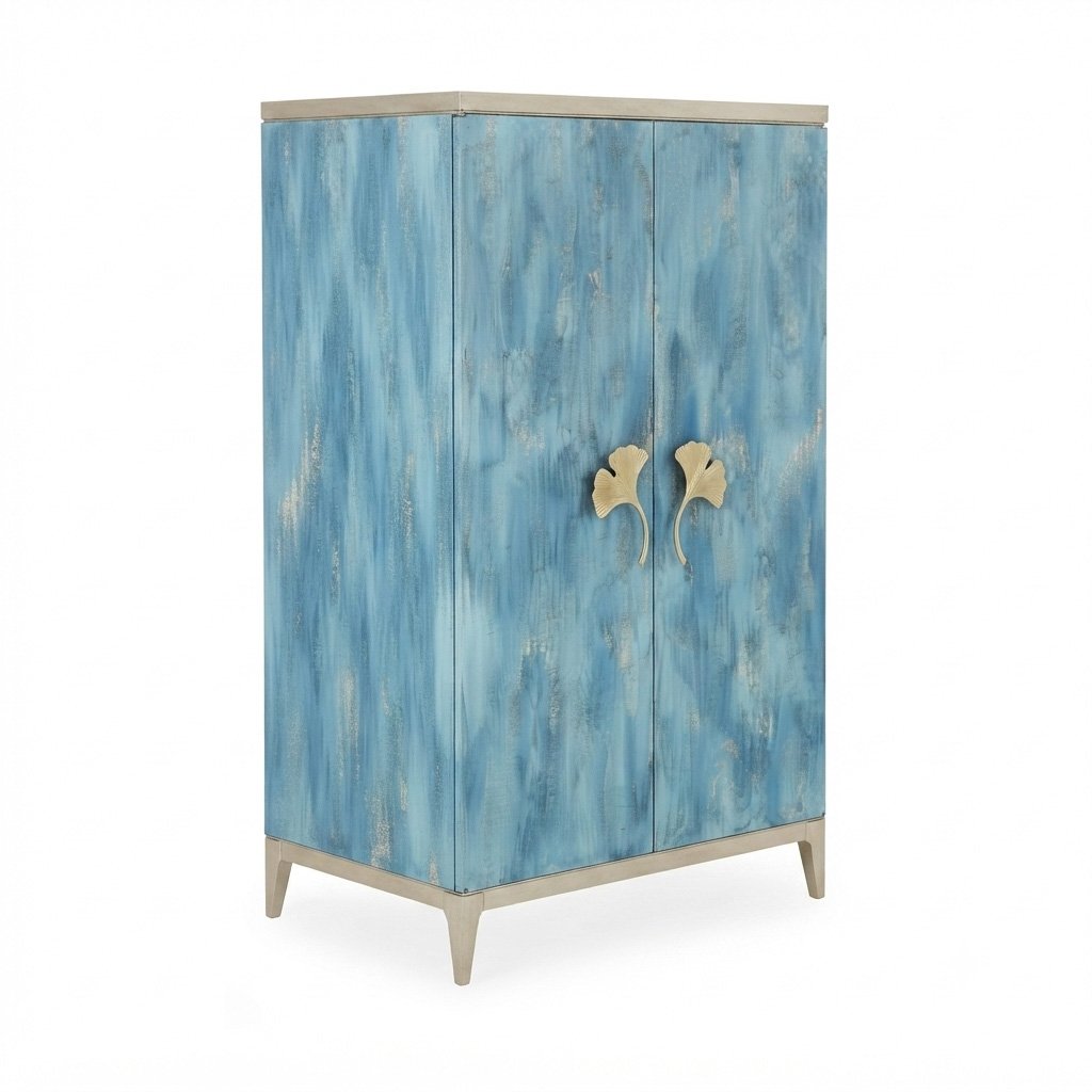 Gilded Ginkgo Armoire